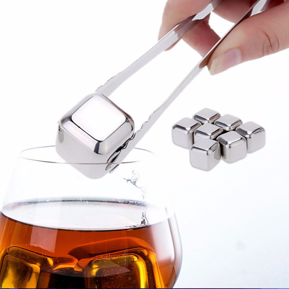 Cubitos de hielo: juego de piedras reutilizables para enfriar whisky, cubitos de hielo, rocas para enfriar, herramienta de barra de fiesta