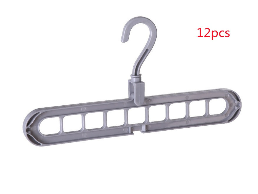 Percha de ropa de plástico Percha de almacenamiento Gancho de percha