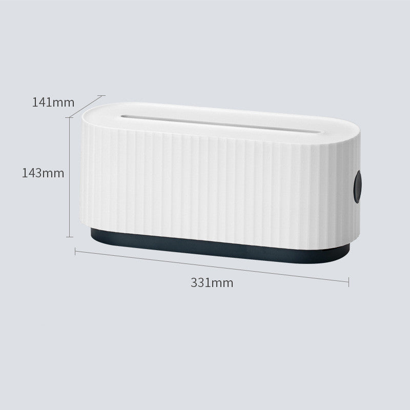 Caja de almacenamiento de cables para regleta, organizador de enchufes antipolvo, papelera de almacenamiento de línea de red, gestión de cables de cargador