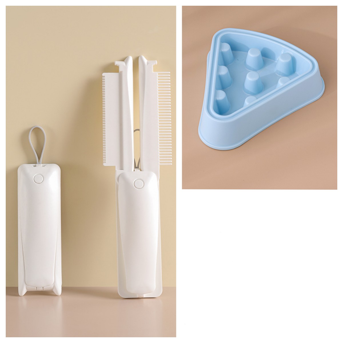 Cepillo para eliminar pelo de mascotas, cepillo de aseo para gatos, cepillo de masaje para perros y gatos para eliminar el pelo flotante, suministros para mascotas, cepillo para pelo de gato y perro.