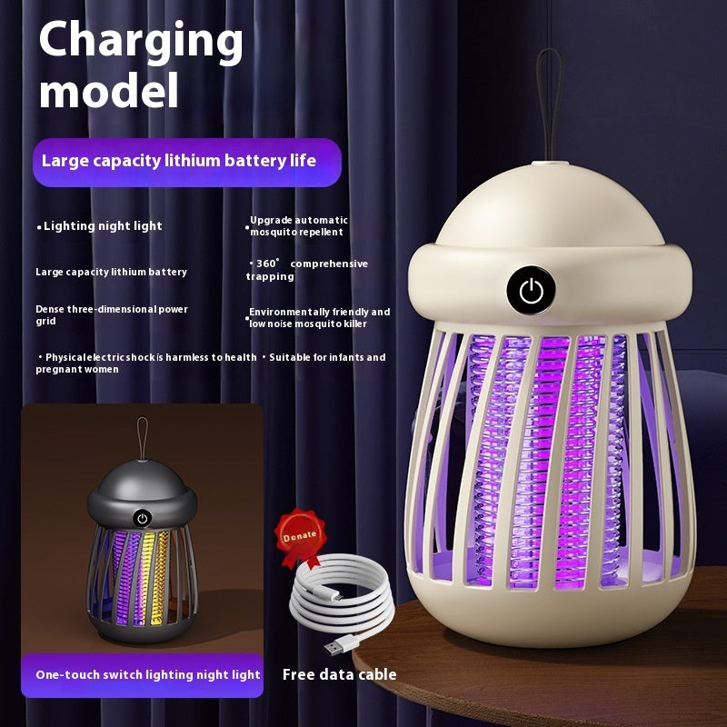 Lámpara antimosquitos, repelente de insectos, menos radiación, trampa para insectos eléctrica silenciosa, carga USB, repelente antimosquitos para exteriores