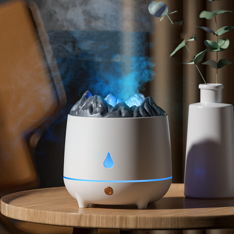 Nuevo humidificador volcánico, máquina de aromaterapia de montaña en llamas, difusor volcánico, volumen de niebla para el hogar, creatividad