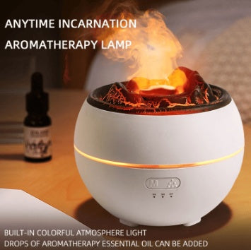 Difusor de Aroma de Llama, Humidificador de Aromaterapia de Escritorio para el Hogar