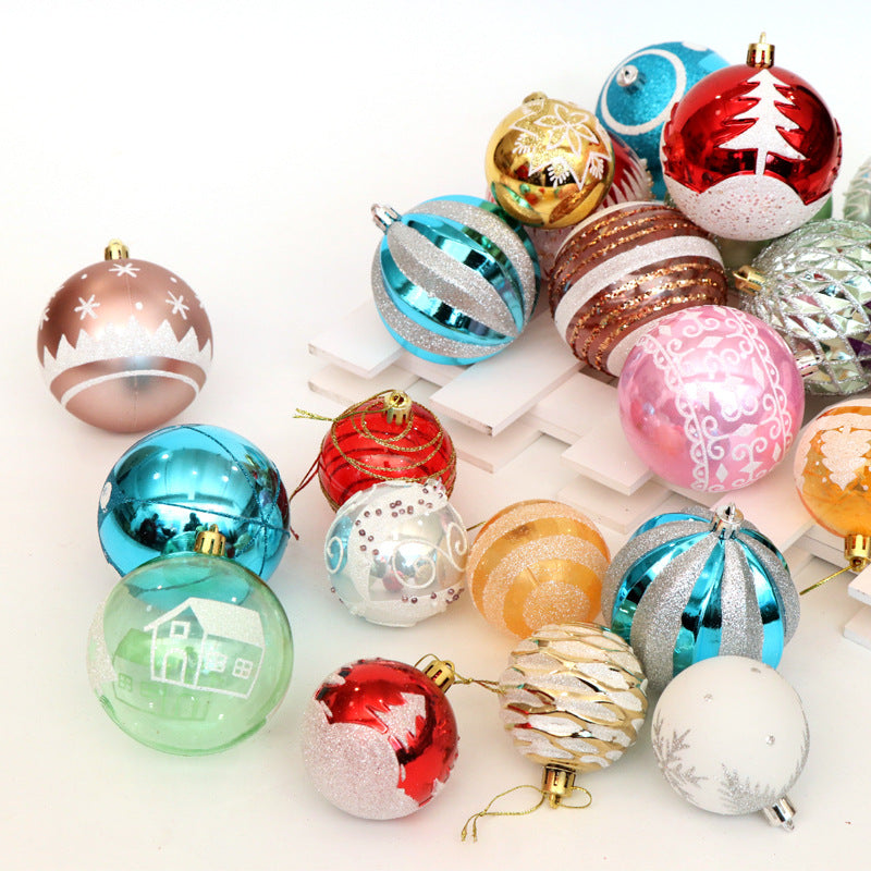 Bola de Navidad, bola brillante, 6cm24, adornos de Navidad, árbol de Navidad, decoración del árbol de Navidad