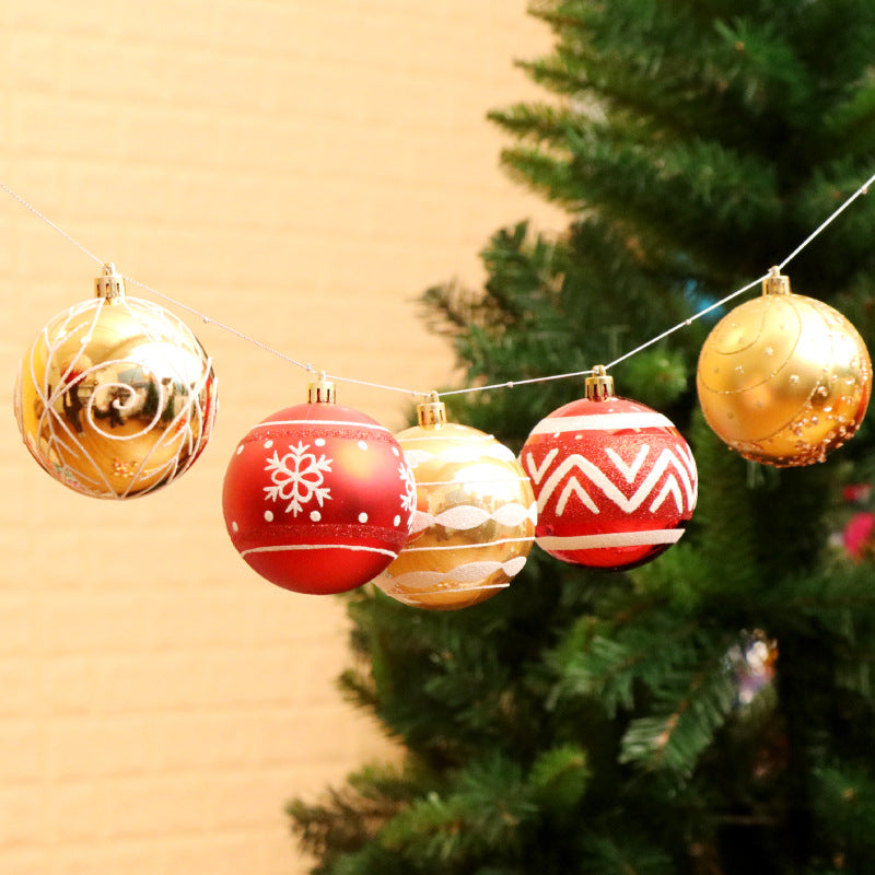 Bola de Navidad, bola brillante, 6cm24, adornos de Navidad, árbol de Navidad, decoración del árbol de Navidad
