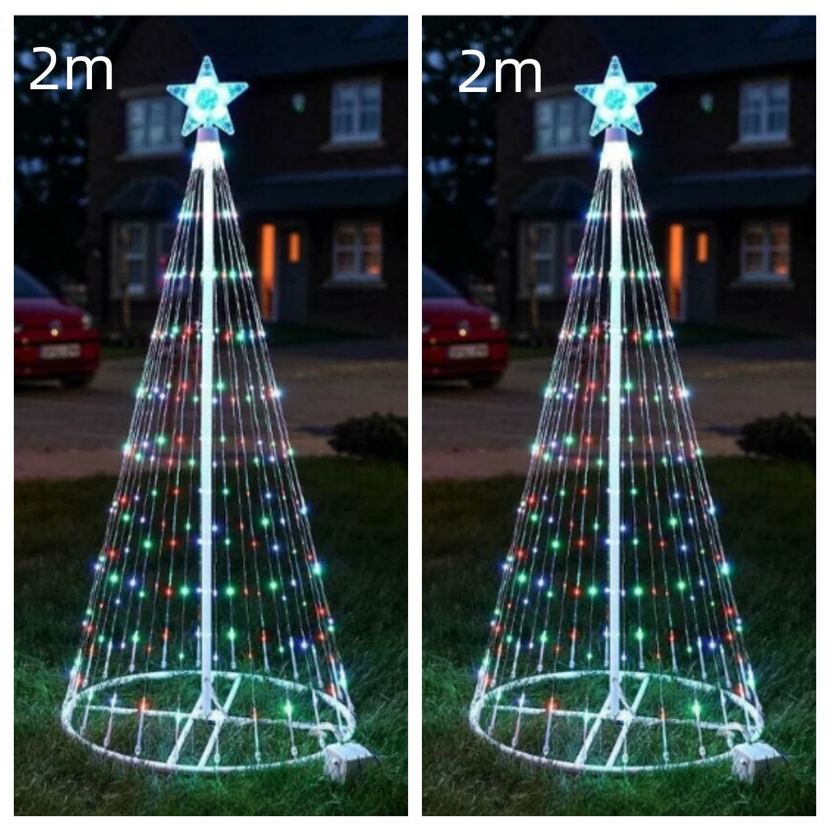 Luces de Navidad para Árbol LED Animadas Multicolor, Luces de Navidad para Jardín, Patio, Decoraciones Navideñas