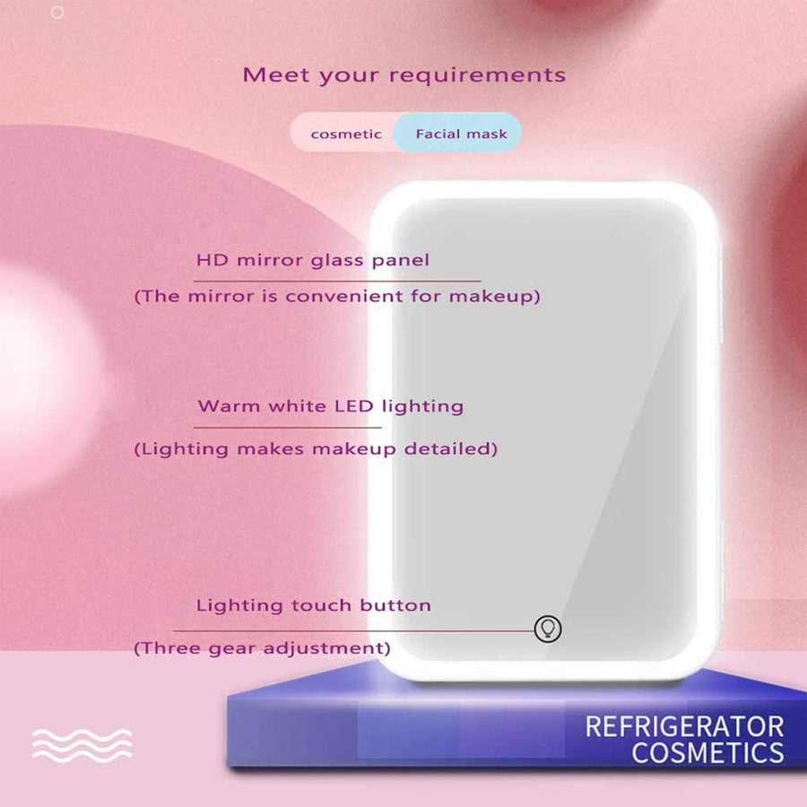 Mininevera de maquillaje, refrigerador portátil para cosméticos, enfriador y calentador, congelador para perfumes, productos de belleza y cuidado de la piel