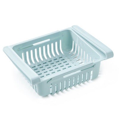 Cesta organizadora extensible para frigorífico, caja de almacenamiento multifunción para frigorífico de cocina