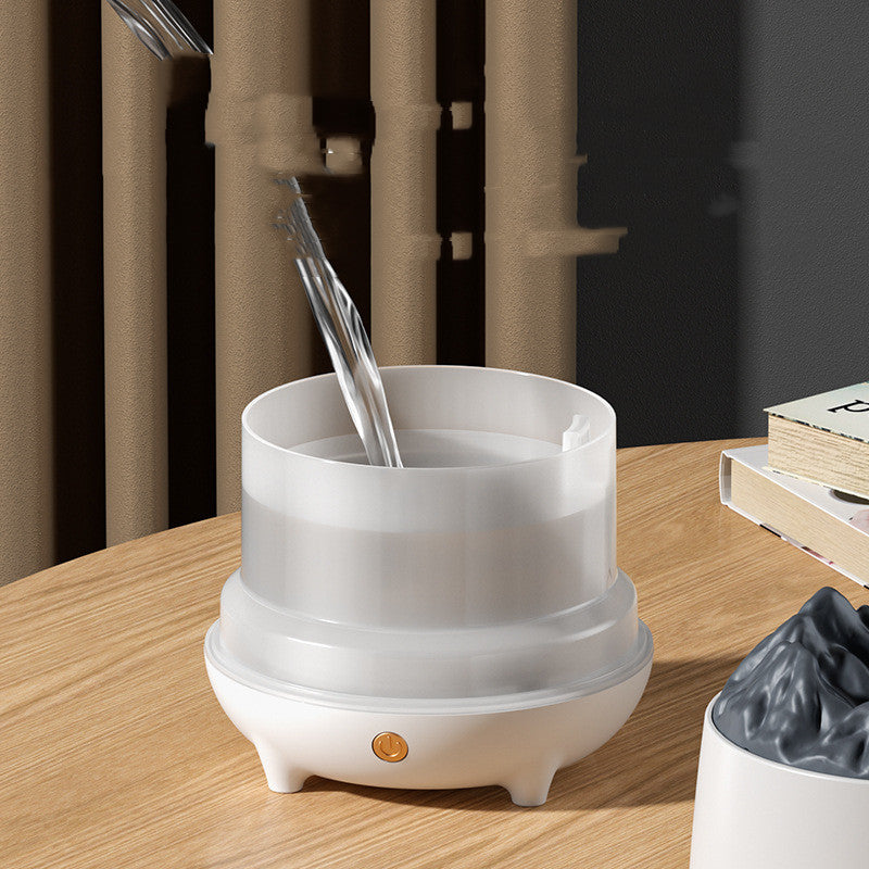 Nuevo humidificador volcánico, máquina de aromaterapia de montaña en llamas, difusor volcánico, volumen de niebla para el hogar, creatividad