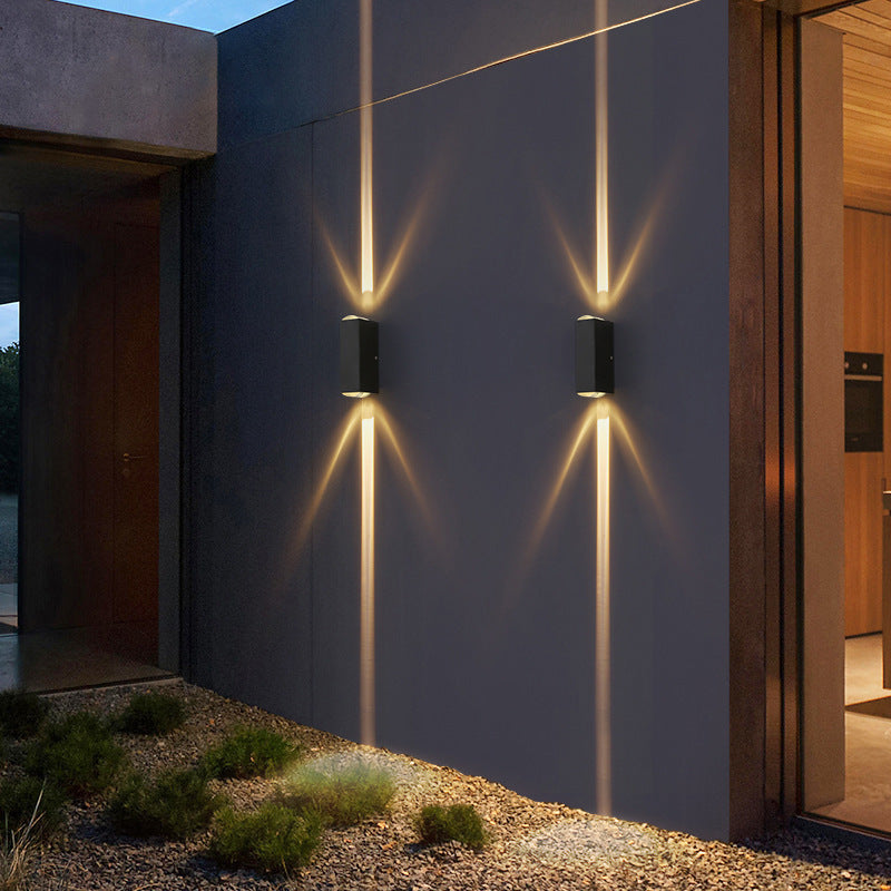 Lámpara de pared LED impermeable para exteriores, sencilla, creativa, para pasillo y sala de estar