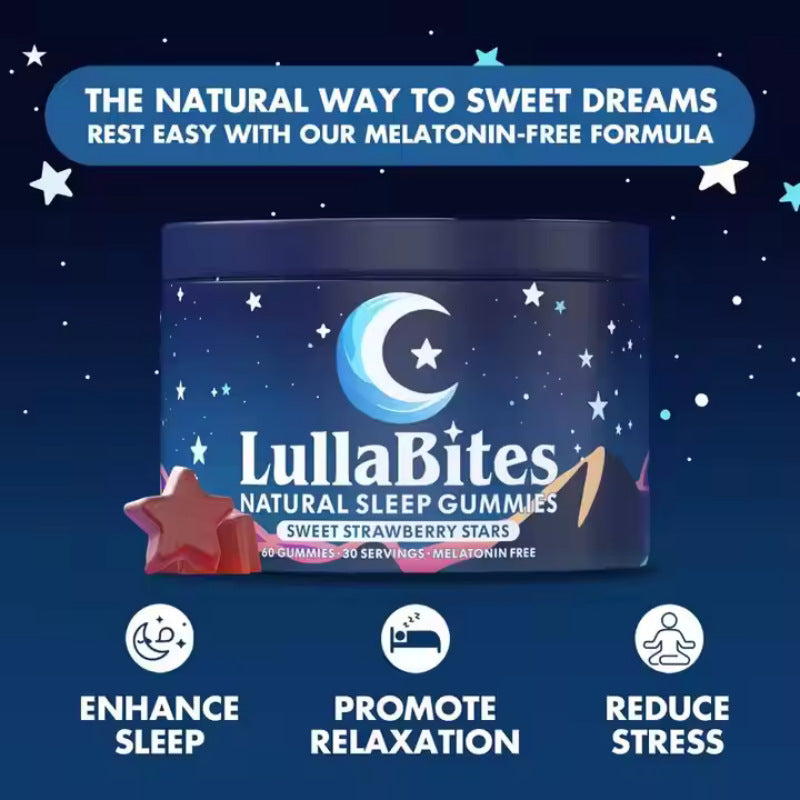 Melatonina natural portátil en gominolas para dormir para el hogar