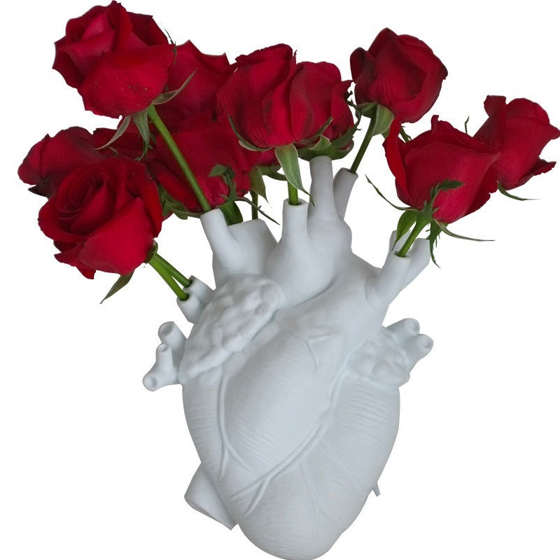 Florero con forma de flor, maceta estilo nórdico, jarrones de arte, escultura, maceta de escritorio para decoración del hogar, adornos, regalos