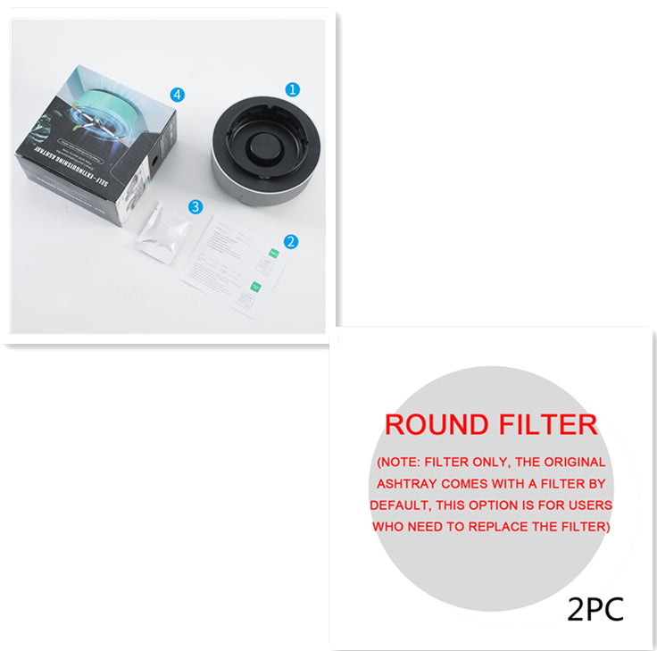 Cenicero con purificación de aire y eliminación de humo, purificación aniónica, práctico purificador automático, cenicero portátil para coche