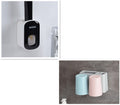 Juego de accesorios de baño con dispensador de pasta de dientes automático de montaje en pared