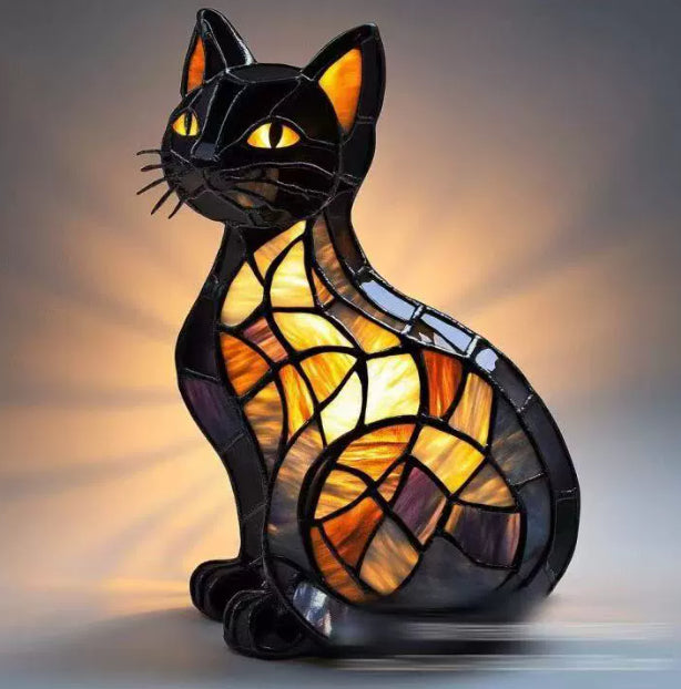LED Small Night Lamp Art Animal Statue Creative Home Desktop Decoration