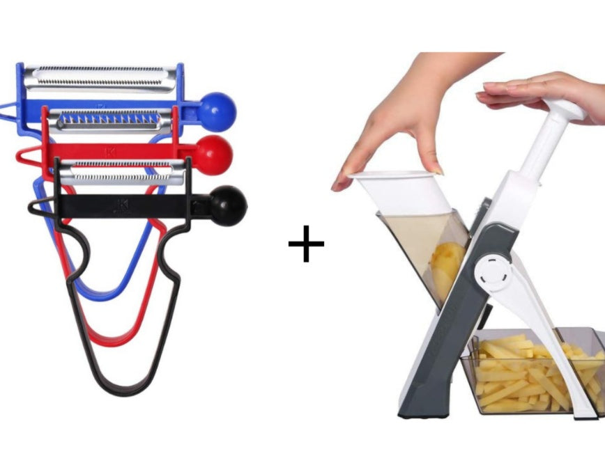 Cortador de Verduras Multifuncional para Cocina, Rallador de Verduras, Accesorios para Frutas