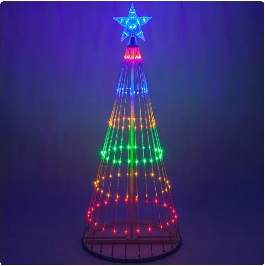 Luces de Navidad para Árbol LED Animadas Multicolor, Luces de Navidad para Jardín, Patio, Decoraciones Navideñas