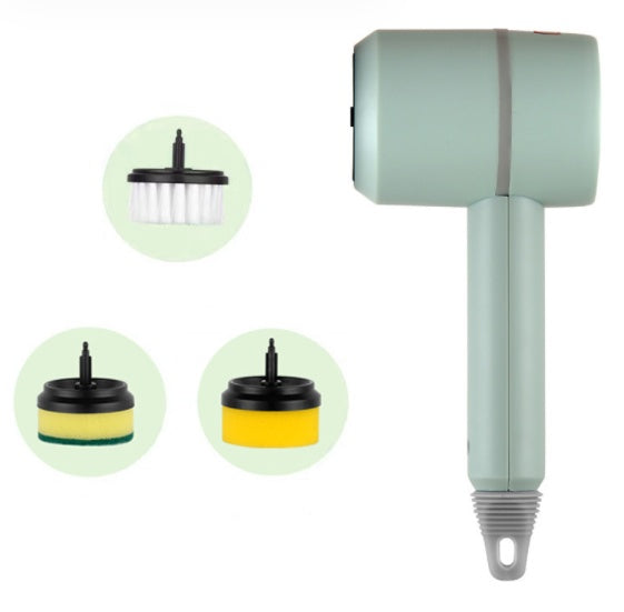Cepillo de limpieza eléctrico multiusos con estropajo