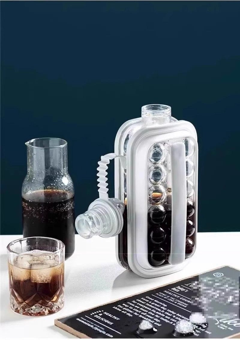 Hervidor de hielo esférico portátil 2 en 1 de liberación rápida, utensilio de cocina de verano