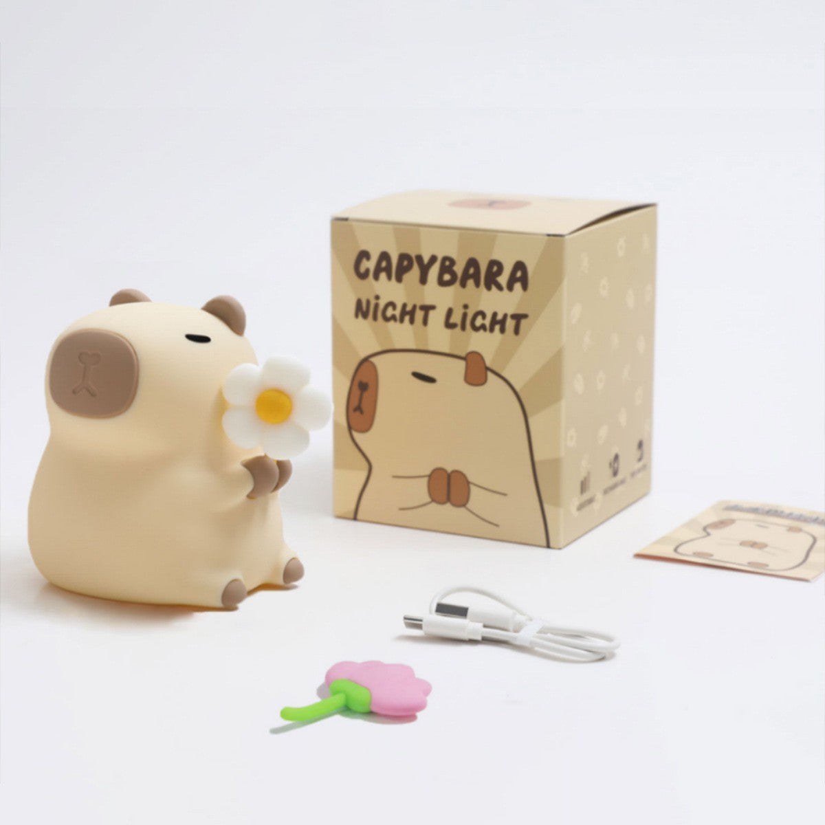 Lámpara de noche de silicona recargable Capabala
