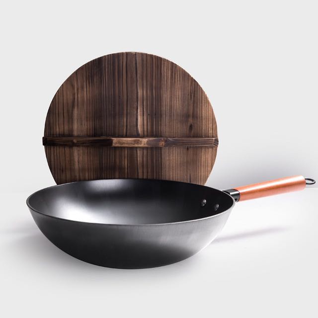 Sartén de hierro tradicional, Wok de hierro hecho a mano