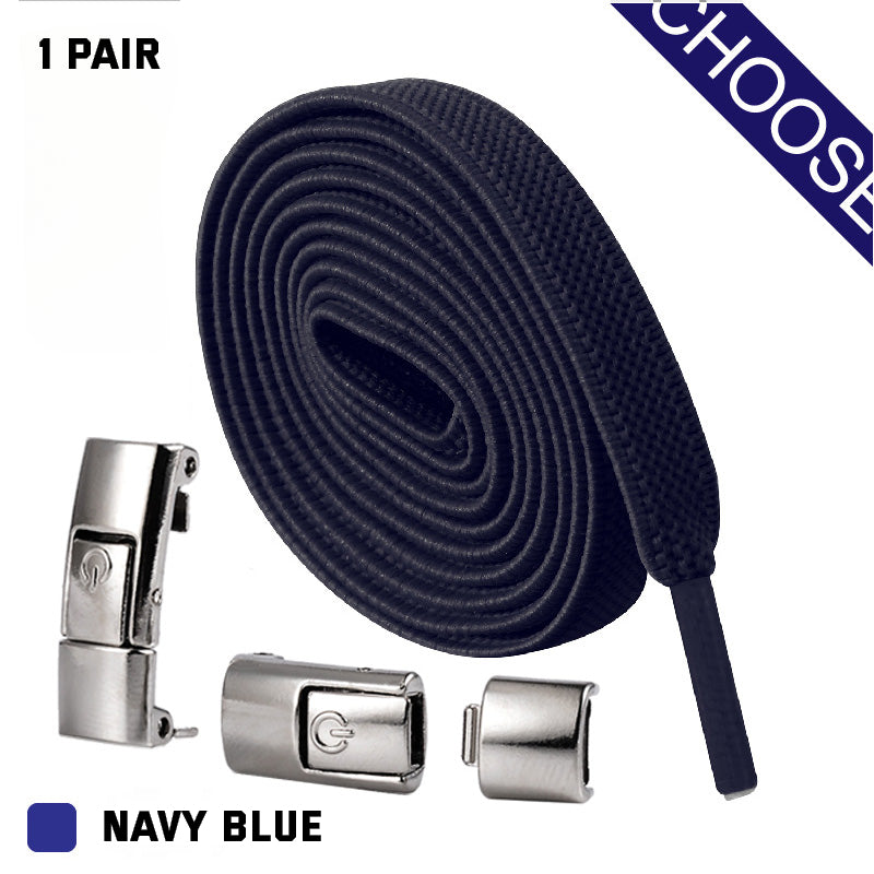 Cordones elásticos sin ataduras, cordones para zapatillas de 8 mm de ancho, planos, sin nudos, para niños, para zapatos