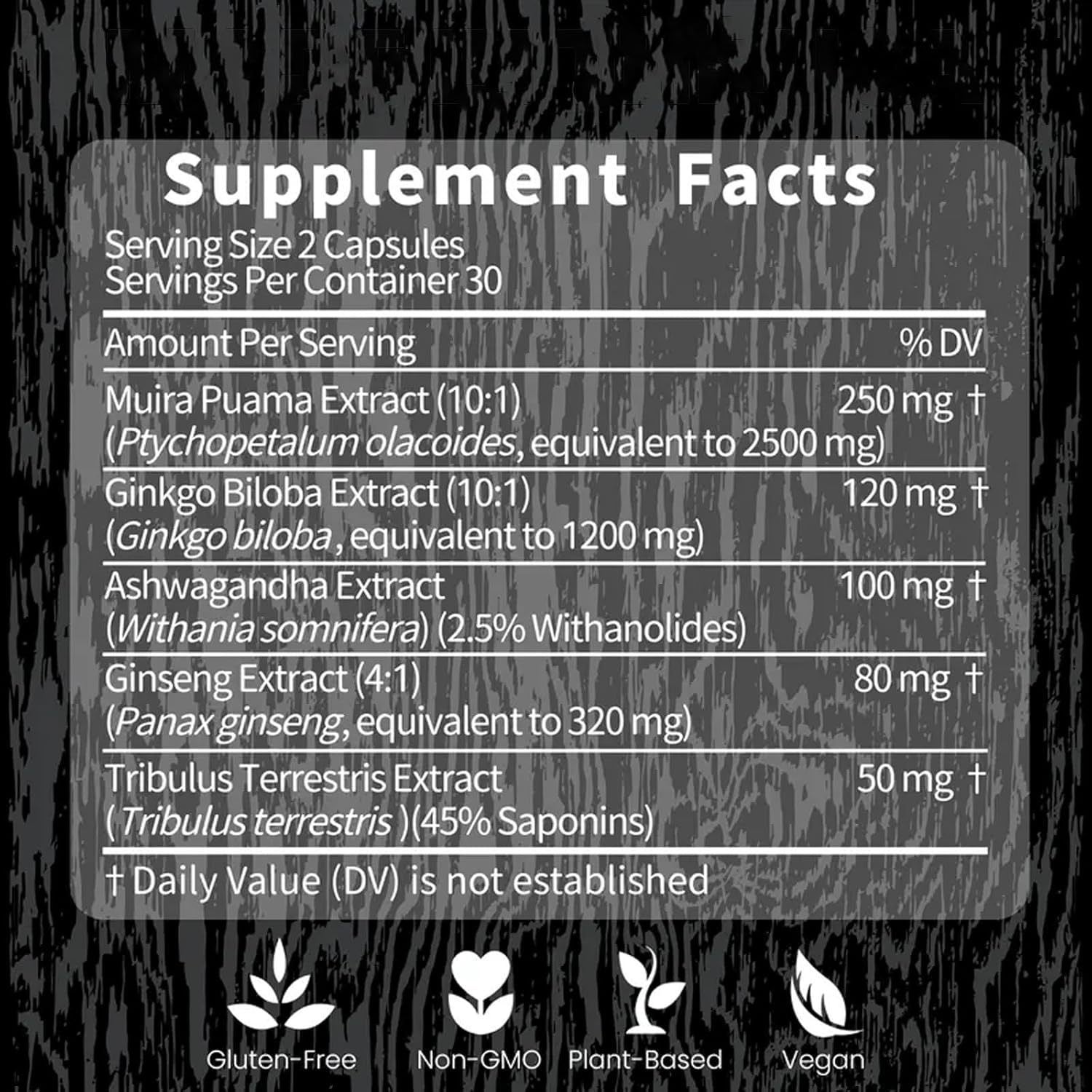 South Africa Drunk Eggplant Silver Tribulus Terrestris Herbal Supplement Capsules