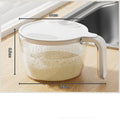 Cuenco de drenaje multifuncional para cocina doméstica, cesta de lavado de arroz y frutas, cesta de verduras, lavado, aparatos de cocina multifunción