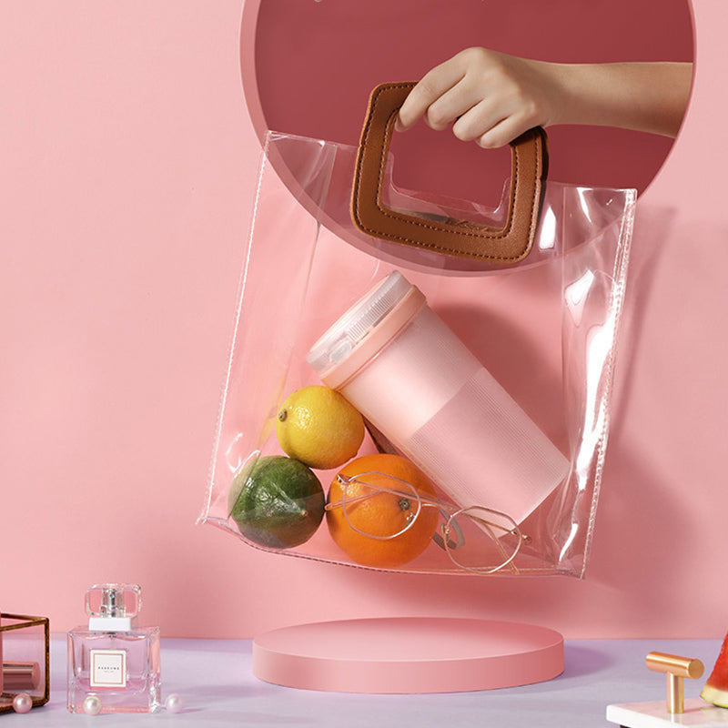 Licuadora Portátil Multifunción Taza Exprimidora Eléctrica Botella Deportiva Licuadora de Frutas Recargable USB Licuadora de Batidos Extractor de Zumos de Frutas