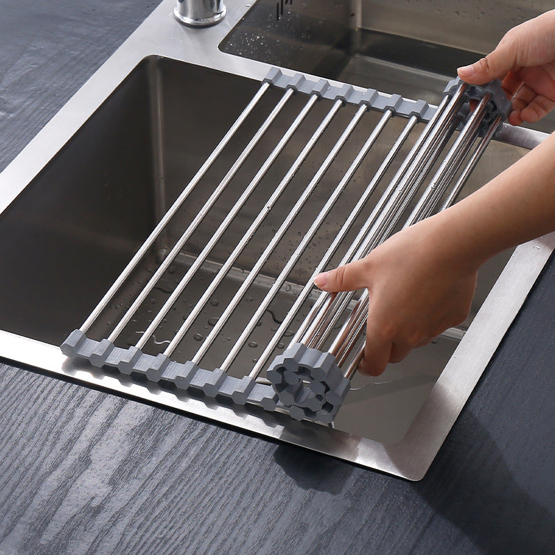 Alfombrilla de olla multifuncional, minimalista y creativa para el hogar, almacenamiento de cocina y drenaje