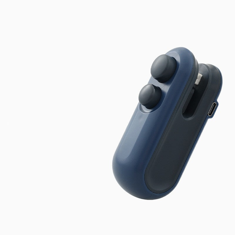 Máquina Selladora al Vacío de Bolsas de Patatas Fritas, Sellador Térmico Manual al Vacío, Sellador Térmico Portátil Recargable por USB para Almacenamiento de Alimentos, Clip para Bolsas, Gadgets de Cocina