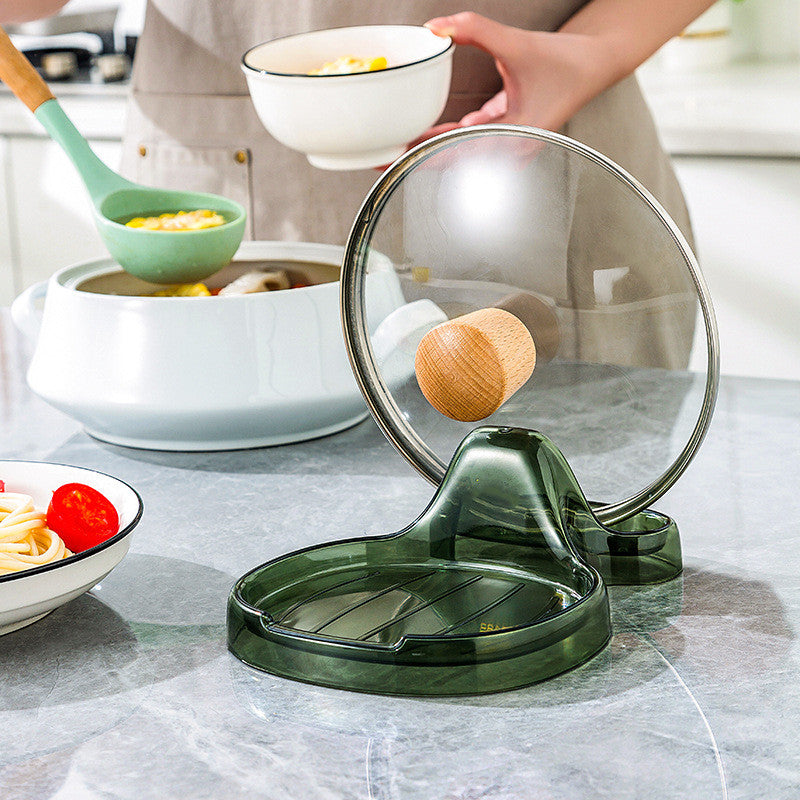 Estante para tapas de ollas de cocina para encimera