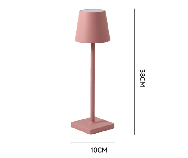Lámpara de mesa LED de aluminio con carga