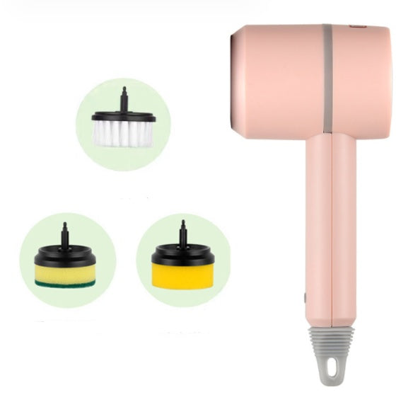 Cepillo de limpieza eléctrico multiusos con estropajo