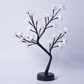 Lámpara de mesa, árbol de flores, lámparas de rosas, luces de noche LED, USB, regalos para decoración de bodas, San Valentín y Navidad