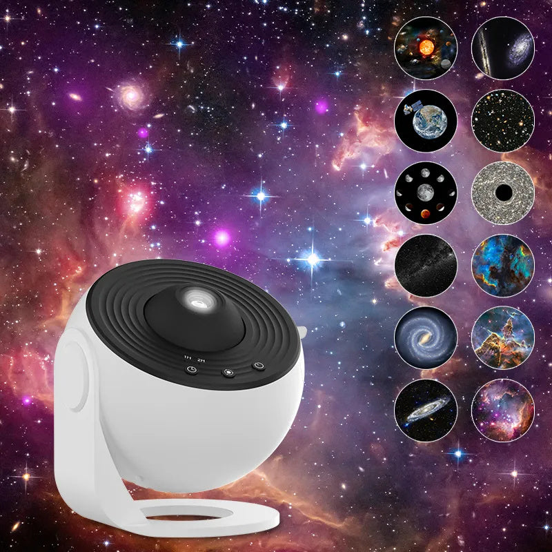 Proyector de Galaxias Luz Nocturna Proyector de Cielo Estrellado Lámpara de Planetario con Rotación 360° Para Dormitorio de Niños Regalo de San Valentín Decoración de Bodas