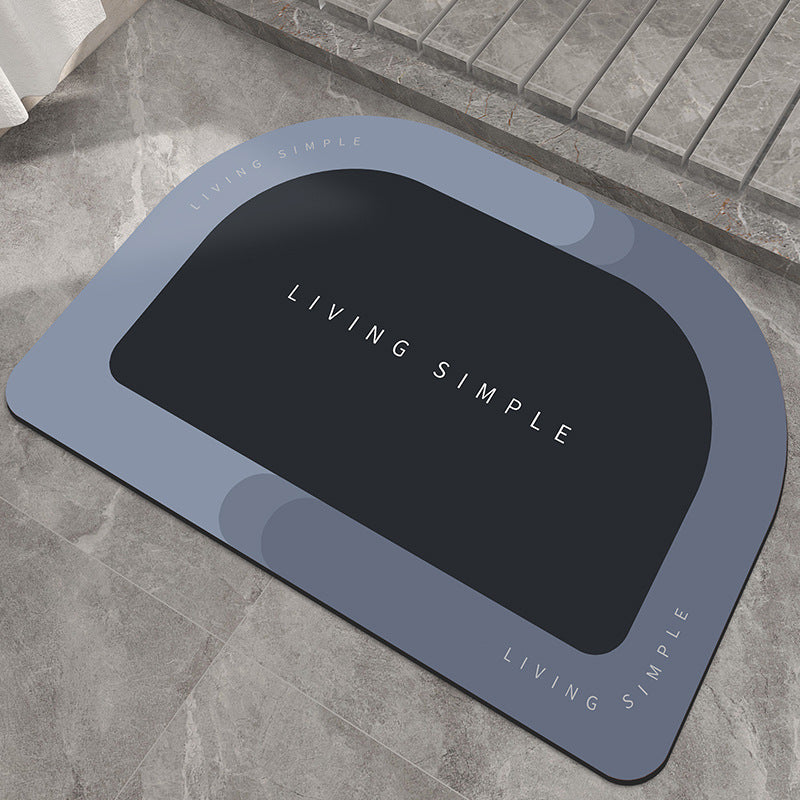 Alfombrilla de baño, alfombrilla de entrada, alfombrillas de baño súper absorbentes, alfombras de baño de secado rápido, alfombrillas de suelo antideslizantes modernas y sencillas para el hogar