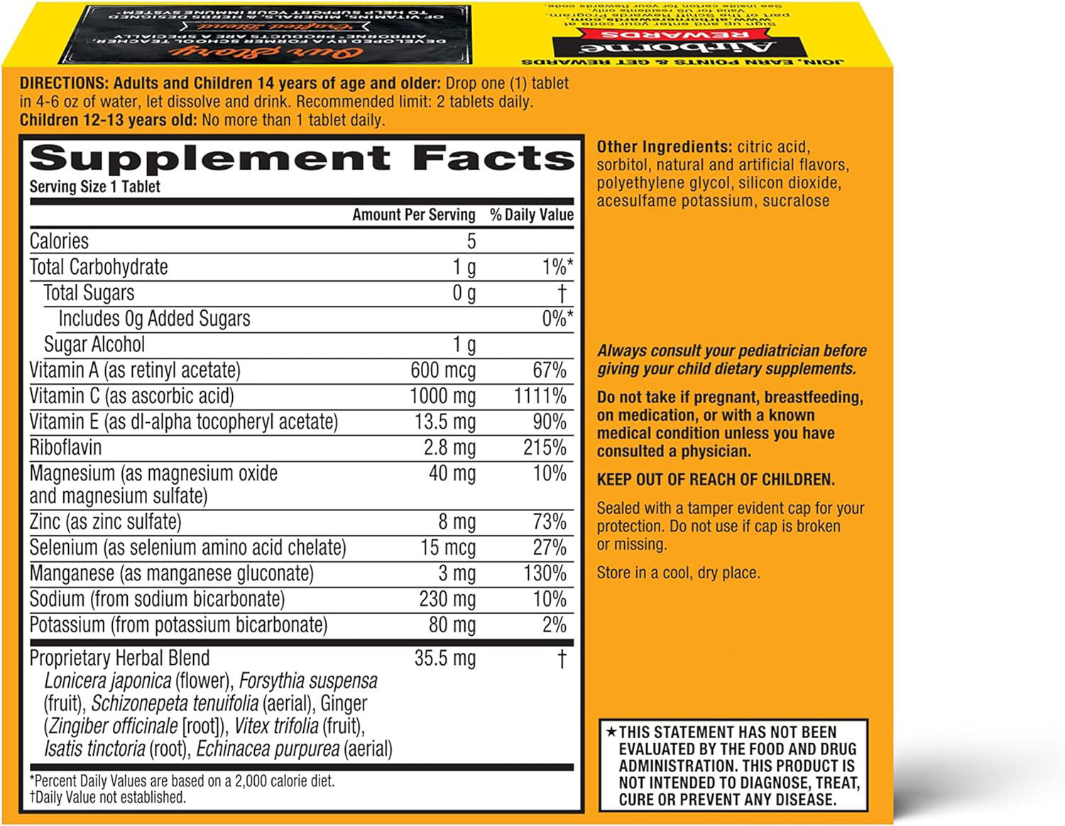 Vitamina C Comprimidos Efervescentes