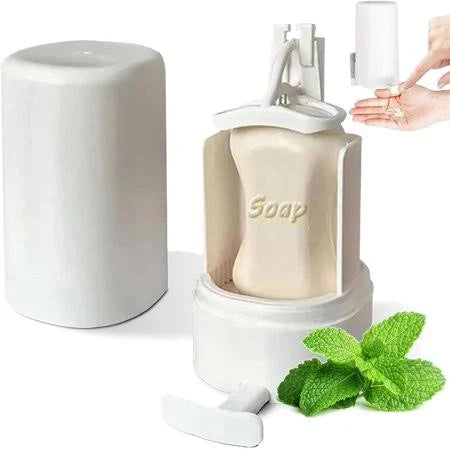 Dispensador de jabón en polvo, caja de jabón de pared, organizador seco, caja moledora de jabón en polvo para restaurantes, cocinas, oficinas, gimnasios, hoteles