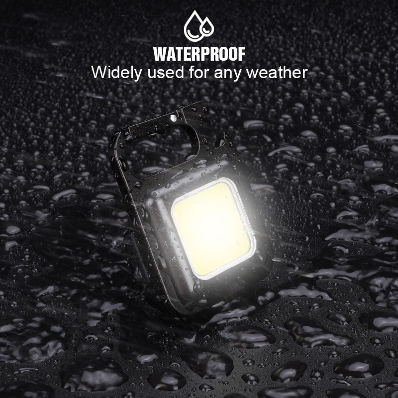 Mini luz LED USB para llavero, de aleación, para exteriores, luz nocturna de emergencia para el hogar, luz de reparación de automóviles, luz de camping