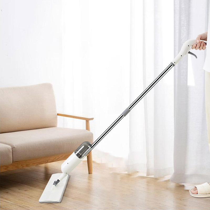 Mopa plana escurridora, mopa perezosa con cubo escurridor, mopa limpiasuelos, mopa de microfibra manos libres