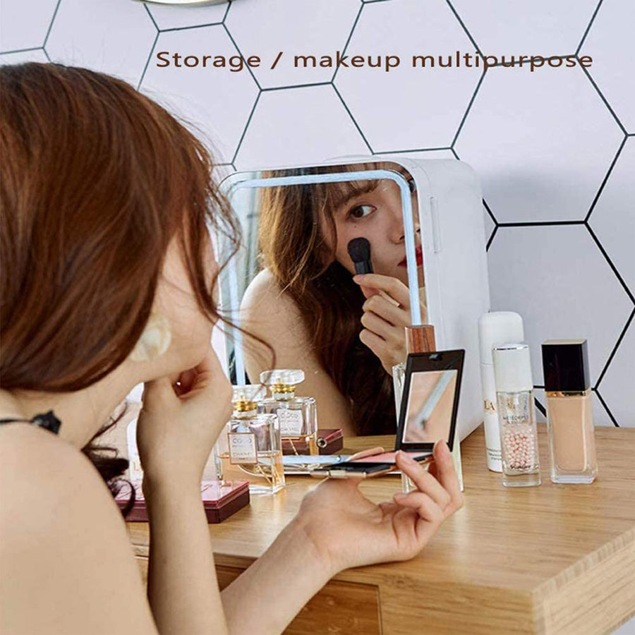 Mininevera de maquillaje, refrigerador portátil para cosméticos, enfriador y calentador, congelador para perfumes, productos de belleza y cuidado de la piel