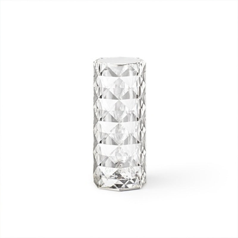 Lámparas de mesa LED románticas con forma de rosa de diamante para dormitorio, sala de estar, fiesta, cena, decoración, luces creativas