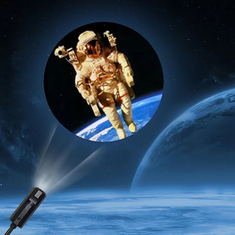 Lámpara de Proyección USB de Luna con Atmósfera Creativa