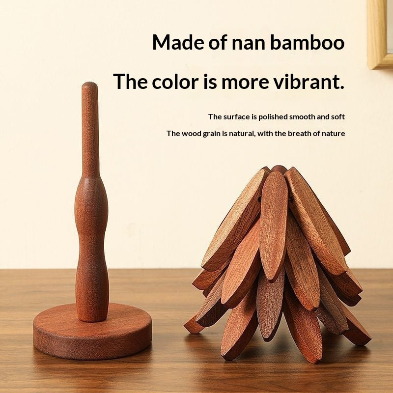 Soporte de diseño de árbol, salvamanteles de madera, decorativos, antiquemaduras, resistentes al calor, posavasos, manteles individuales de madera, almohadilla aislante del calor para ollas y mesas
