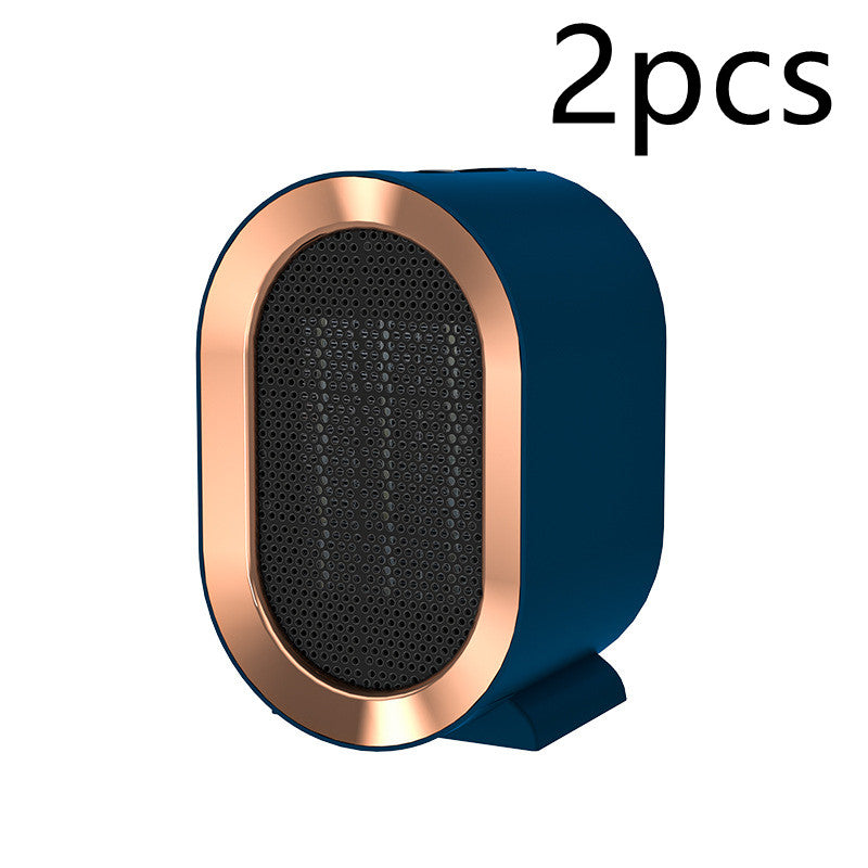 Calentador Eléctrico de Escritorio, Mini Calefactor Portátil, Calentador de Ventilador 220V PTC Cerámica, Calentador de Aire Cálido para Hogar Oficina