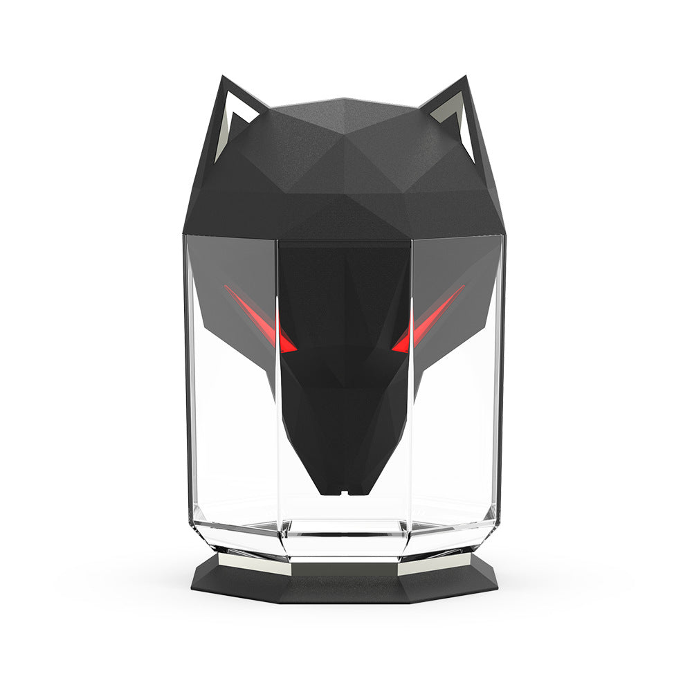 Humidificador de aire ultrasónico War Wolf Air Diffuser con luces de colores pulverizador de aire nano para escritorio del hogar