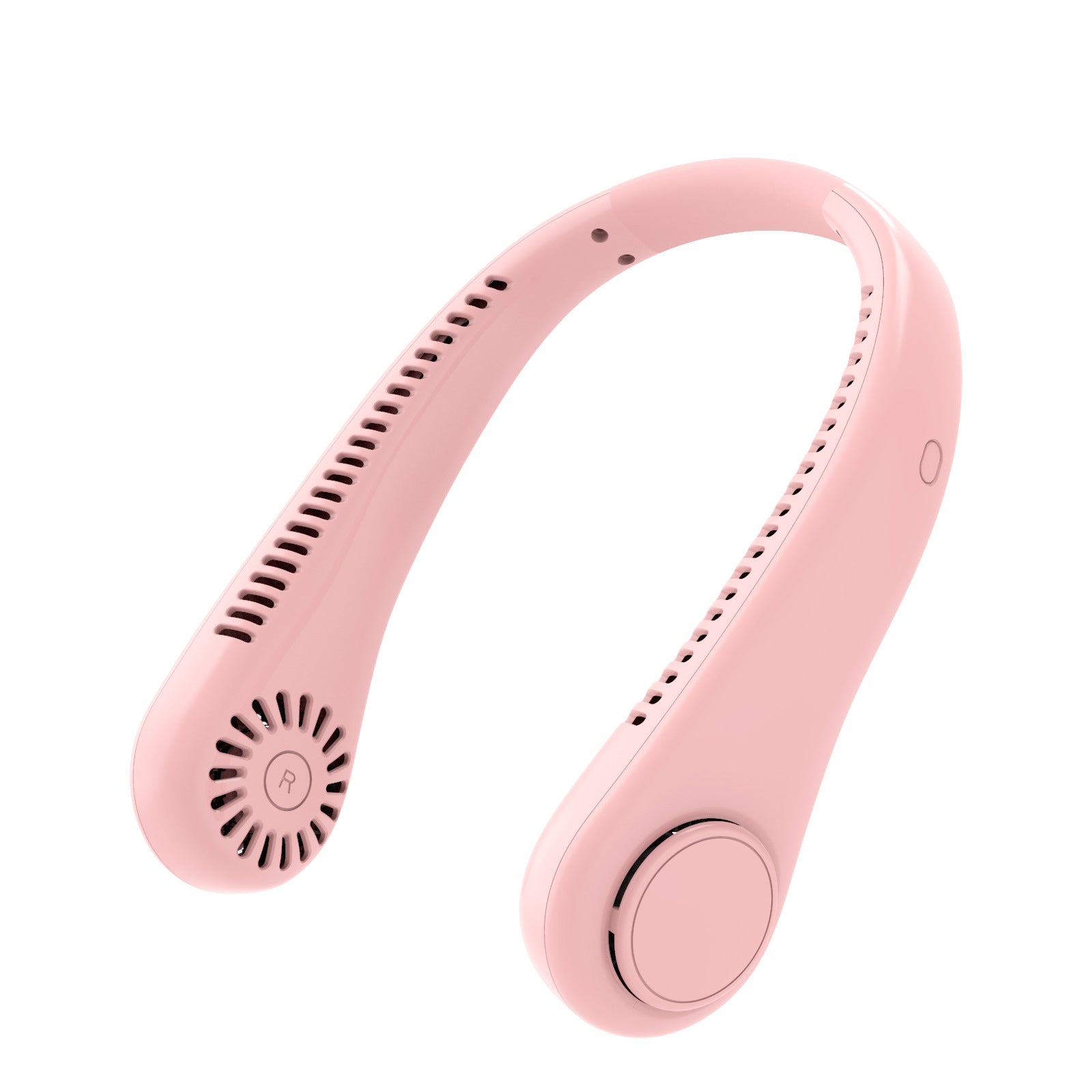 Ventilador de cuello recargable, manos libres, mini ventilador USB, para viajes, deportes al aire libre, ventilador portátil sin aspas, para colgar del cuello