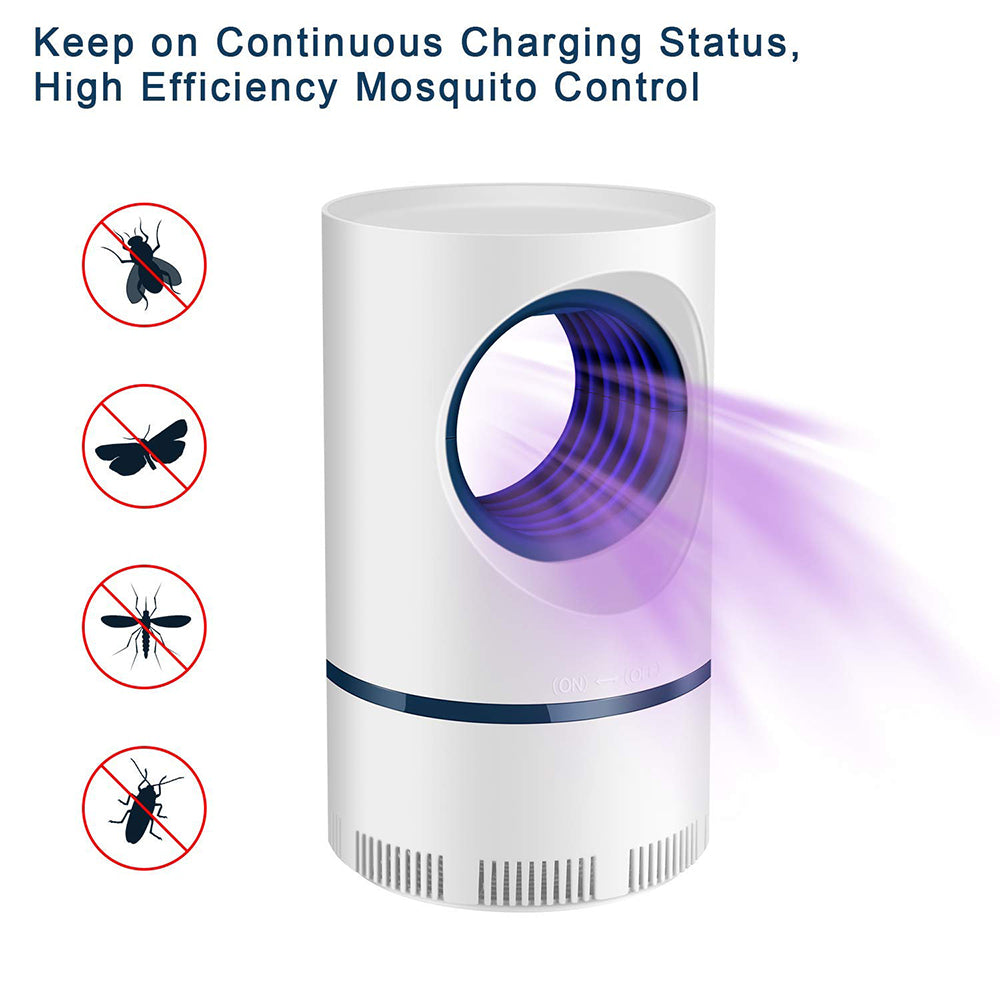 Lámpara fotocatalítica antimosquitos de ojo pequeño USB para embarazadas, silenciosa, de succión LED