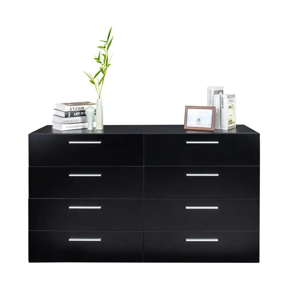 Cómoda de madera de 4 / 8 cajones, mueble de dormitorio, armario con cajones dobles